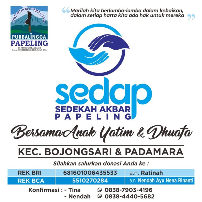 SEDAP Sedekah Akbar Papeling292019 sedekah Akbar Papeling 2019