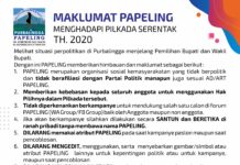 MAKLUMAT PAPELING MENGHADAPI PILKADA SERENTAK TAHUN 2020