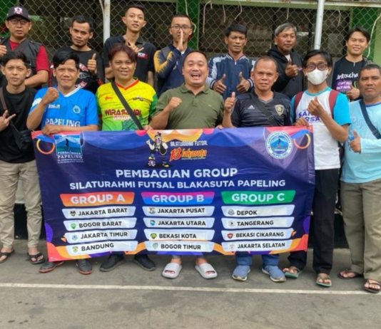 Hasil Pengundian Pembagian Group Silaturahmi Futsal Blakasuta PAPELING 2023